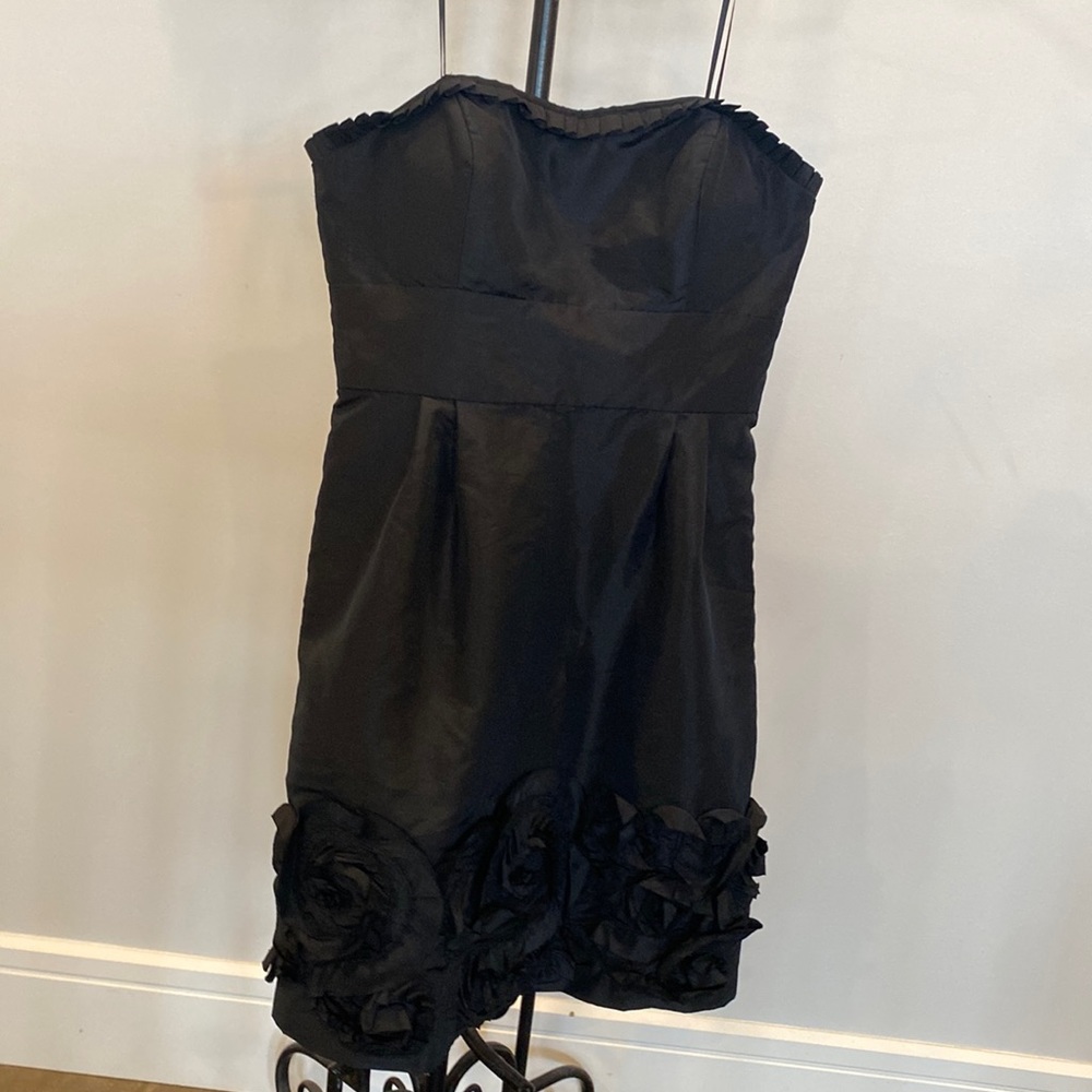 MaxAndCleo - black dress with flower detail